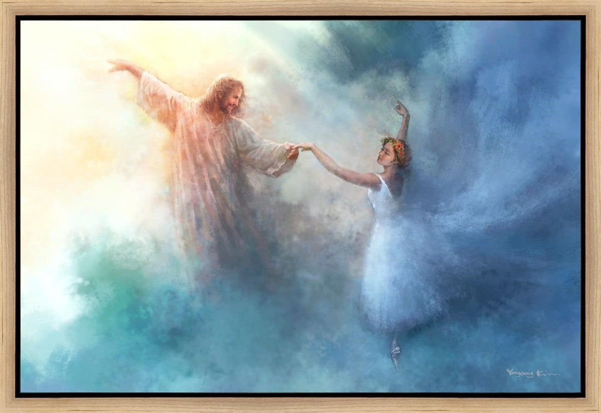 Elegant Pas de Deux Gallery Wrap Canvas Art - Perfect for Home Decor, Ballet Themed Rooms & Dance Studio Wall Art