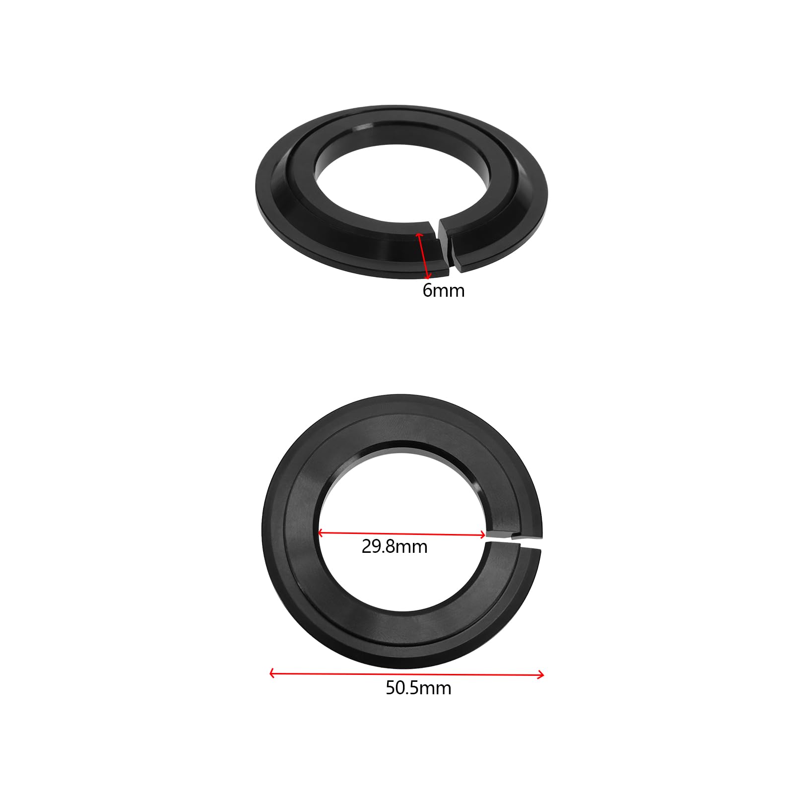 eMagTech Bicycle Front Fork Adapter Kit - Tapered Steer Ring & Tube Conversion for 52/55/56mm Headset Bearings | Perfect for MTB & Road Bike Upgrades | DIY Bike Repair & Maintenance Solution