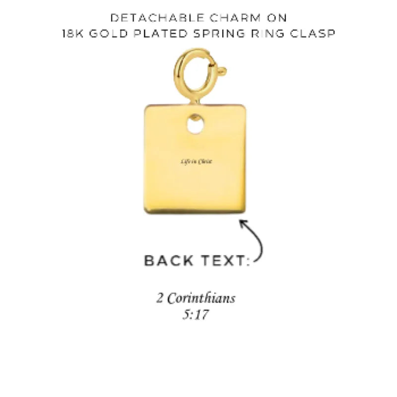 Personalized Engraved Charms with Detachable Clasp - Custom Name Jewelry Gift for Women - Perfect for Necklaces, Bracelets & Keychains - $12.00