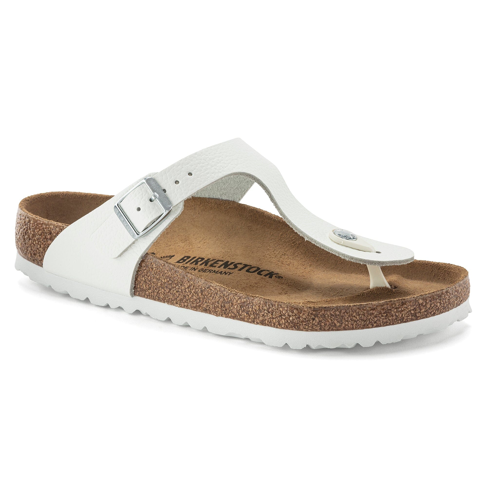 BIRKENSTOCK GIZEH Leather Sandals for Women - Comfortable Cork Footbed & Adjustable Straps - Perfect for Summer, Beach, and Casual Wear