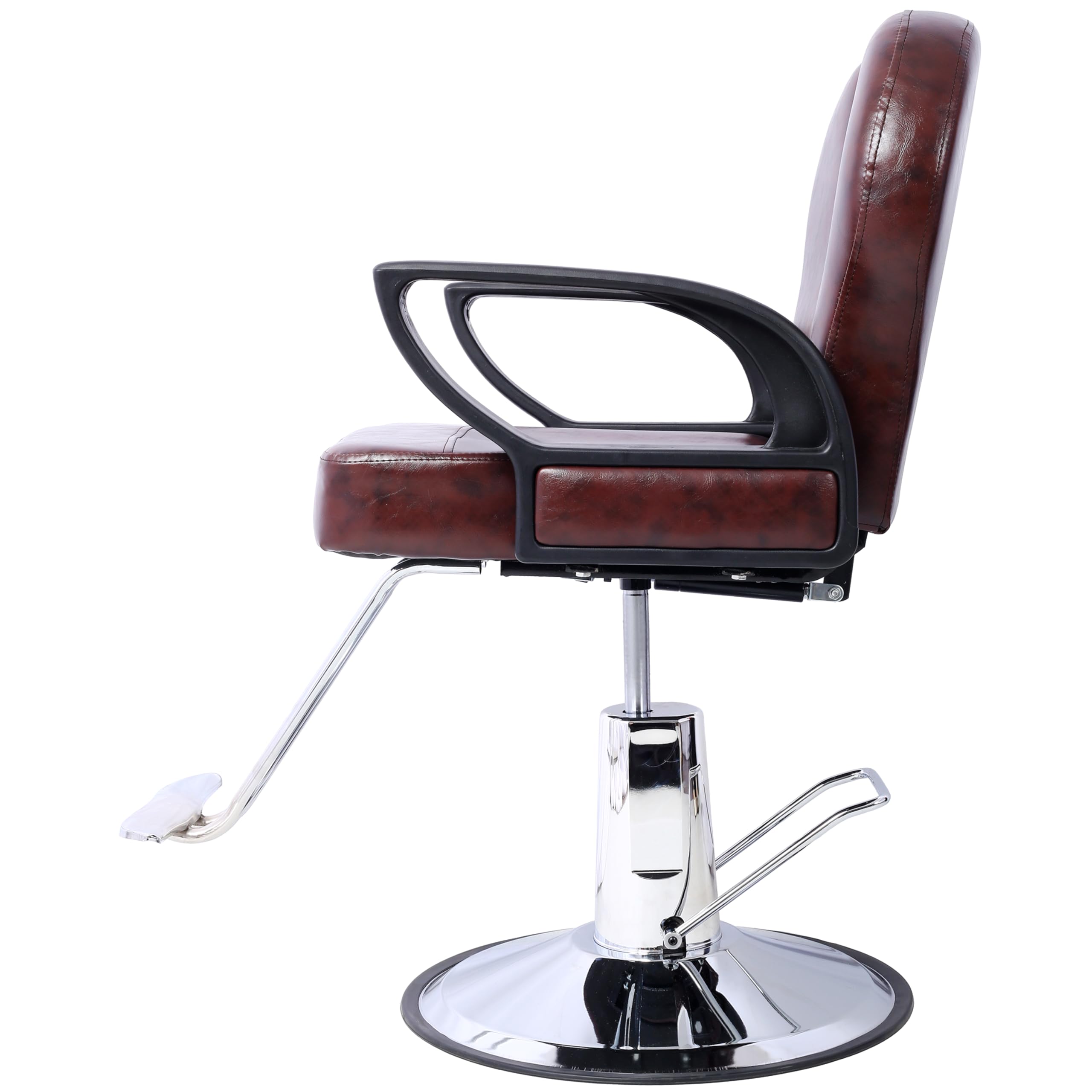 Professional Heavy Duty Hydraulic Barber Chair - All Purpose Salon Styling Chair with Reclining Shampoo Function & Extra Wide Seat | Perfect for Barbershops, Hair Salons & Spa Styling Stations | Durable Beauty Salon Equipment for Hairdressers & Stylists
