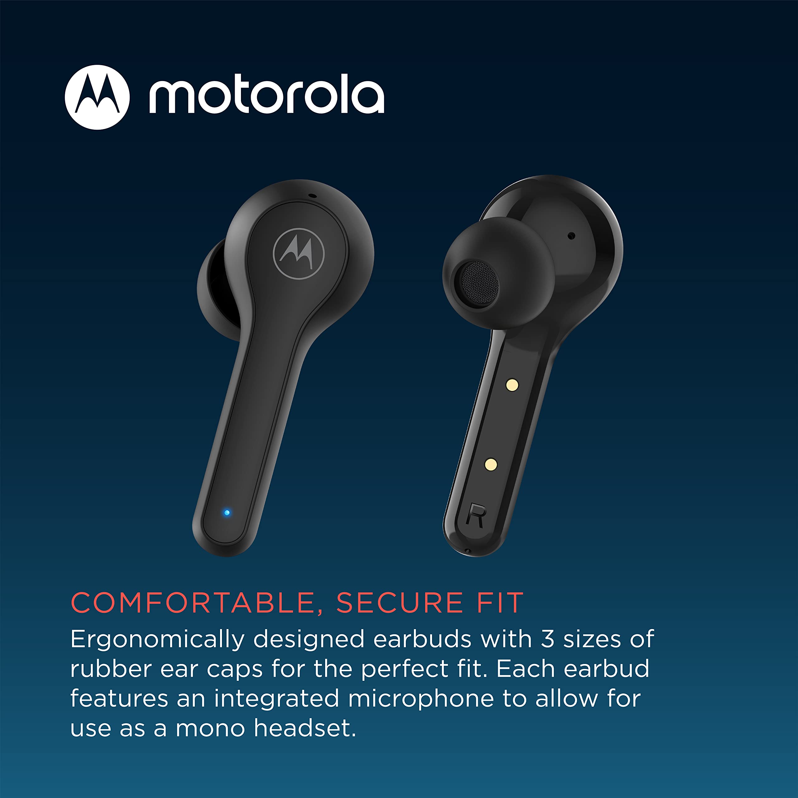 Motorola Moto Buds 085 Wireless Earbuds - IPX5 Waterproof, Deep Bass, Touch Control for Sports & Workouts