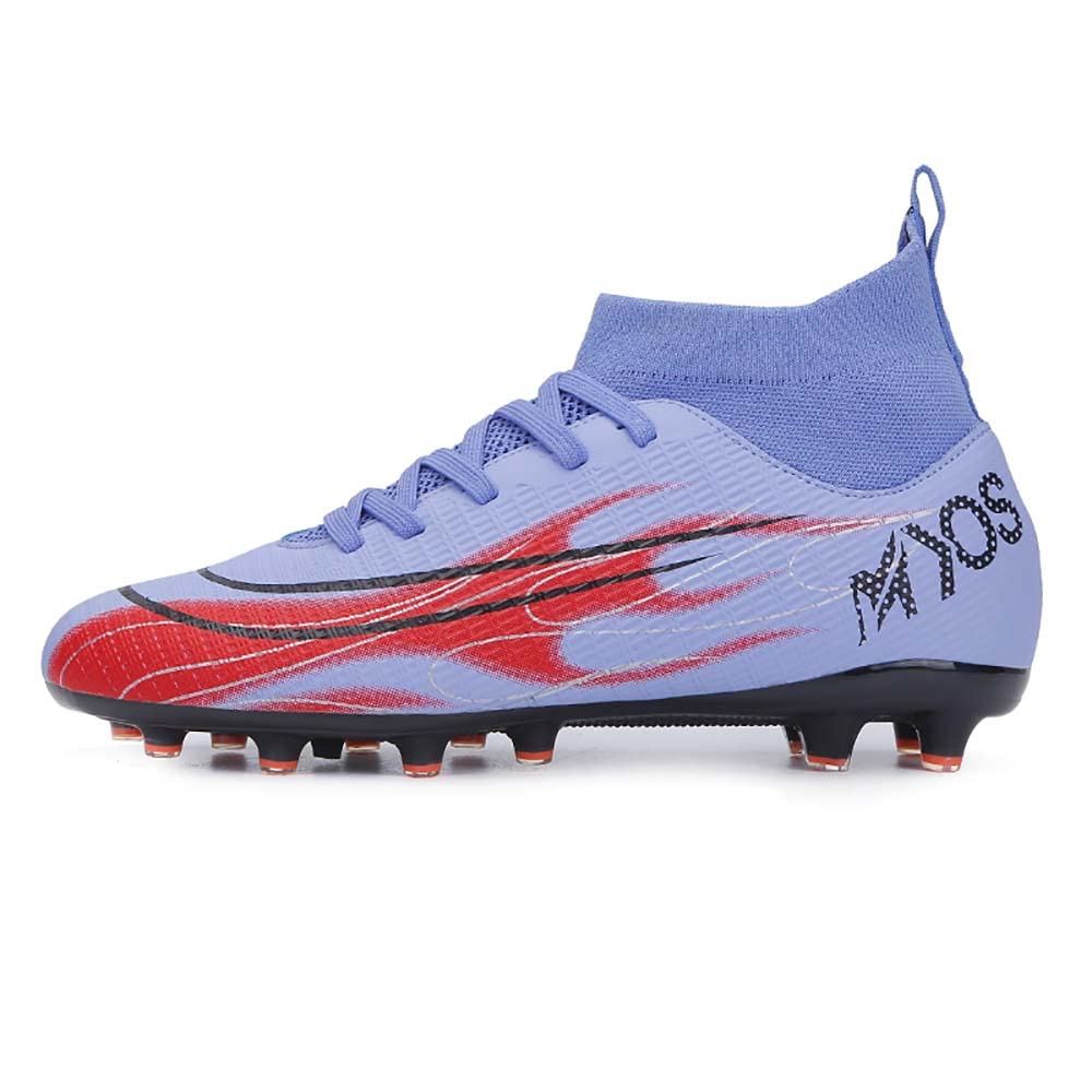 Boys High Top Soccer Cleats - AG Turf & Outdoor Football Shoes with Ankle Support for Big Kids | Niber Series | Perfect for Training & Matches on Grass & Artificial Turf