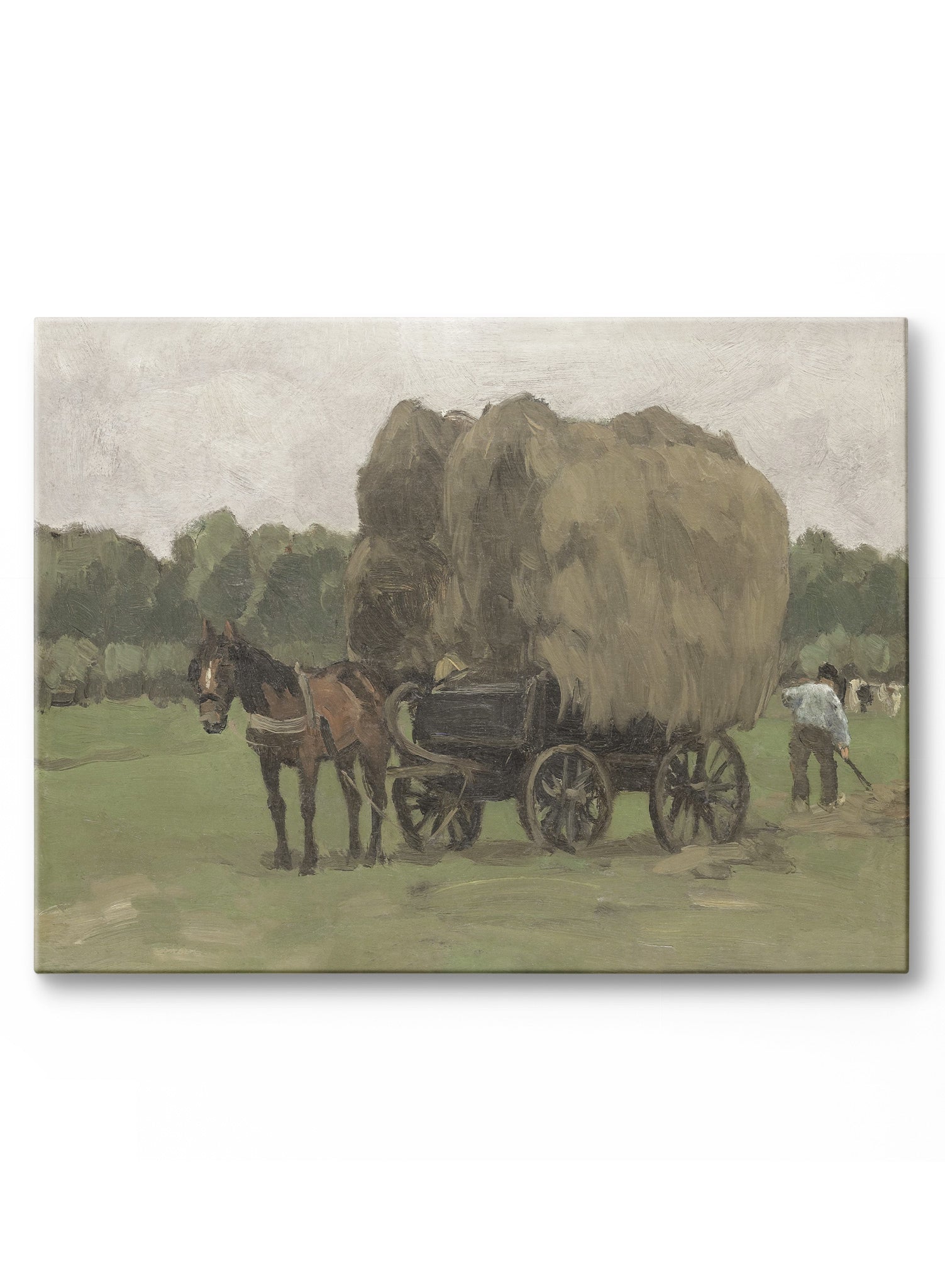 Premium Hay Wagon with Durable Canvas Cover - Heavy Duty Farm & Ranch Equipment for Harvesting, Transport & Outdoor Storage - Perfect for Agriculture, Livestock & Rural Use