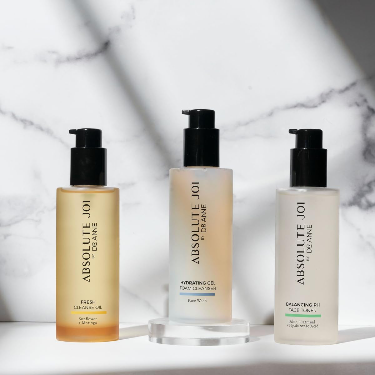 Ultimate Double Cleansing Face Kit with Sunflower & Moringa Oil, Hydrating Foam Cleanser & pH Balancing Toner (200ml Each) - Gentle Makeup Removal & Skincare Routine for All Skin Types