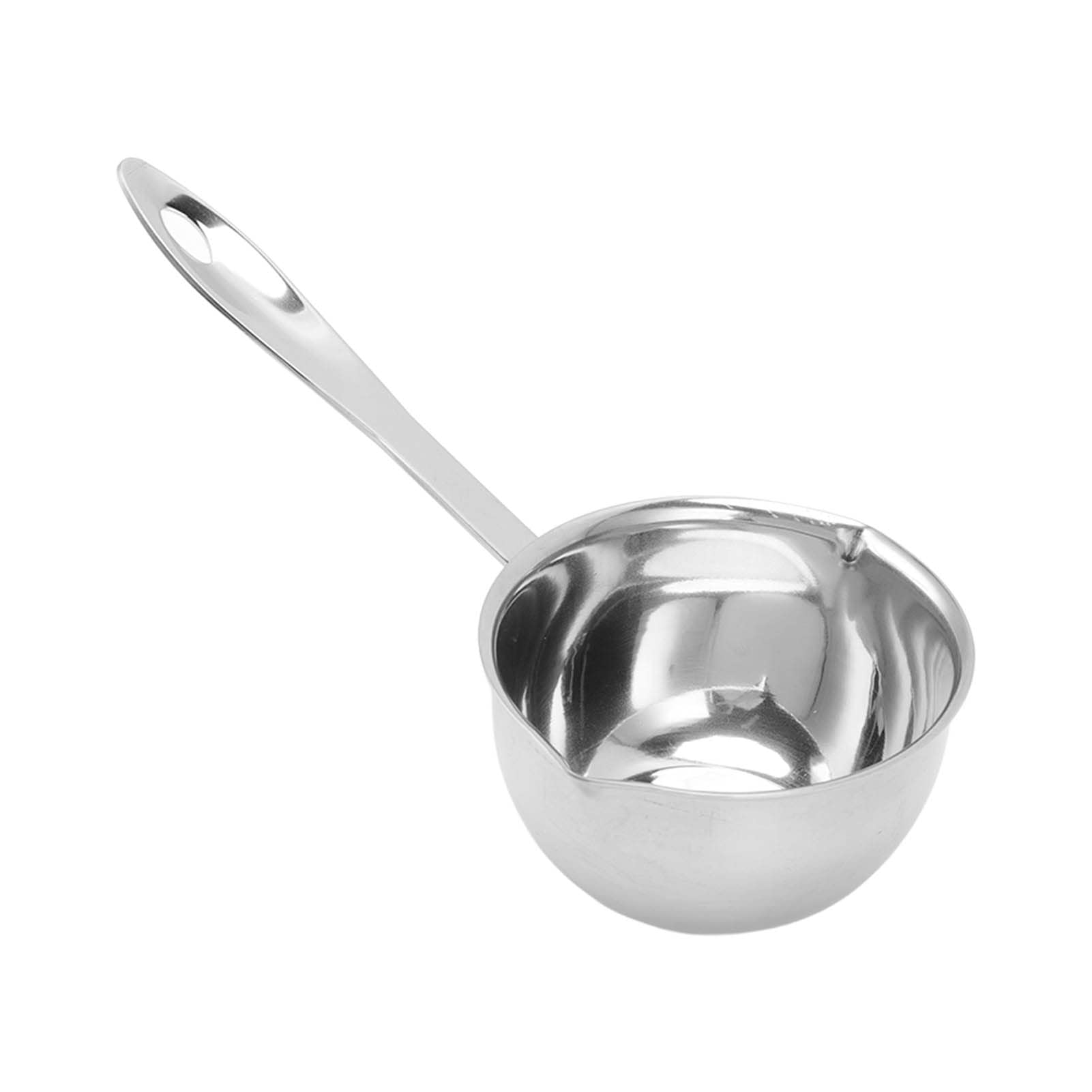 Premium Stainless Steel Butter Coffee Milk Warmer - 300ML Mini Induction Bottom Pan with Dual Pour Spouts for Heating Milk, Melting Butter & Boiling Water | Perfect for Home Baristas, Coffee Shops & Kitchen Use