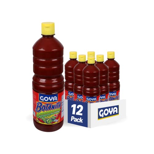 Goya Foods Botanita Hot Sauce with Lime - 33.8 Oz (Pack of 12) | Authentic Mexican Hot Sauce for Tacos, Burritos & Grilled Meats | Spicy Condiment for Cooking & Dipping