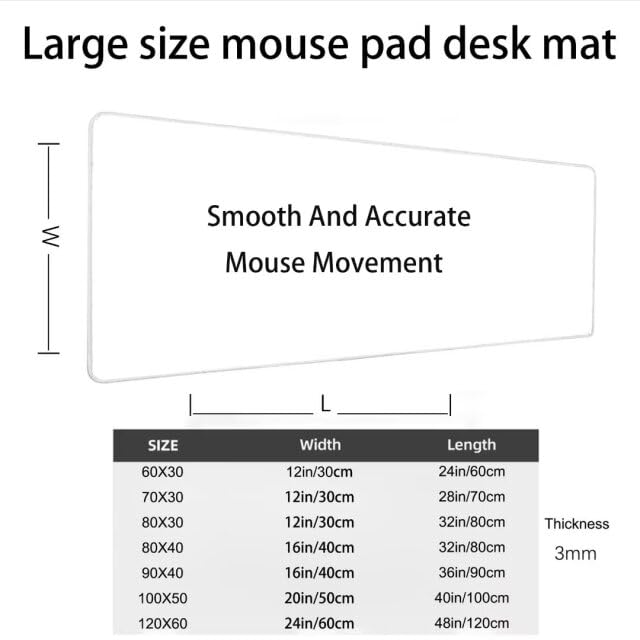 XXL Gaming Mouse Pad 36x16 Inches - Extra Large Non-Slip Desk Mat for Office & PC Gaming - 3mm Thick Landscape Green Extended Mousepad (900x400mm) - Perfect for Work, Gaming & Home Office Setup