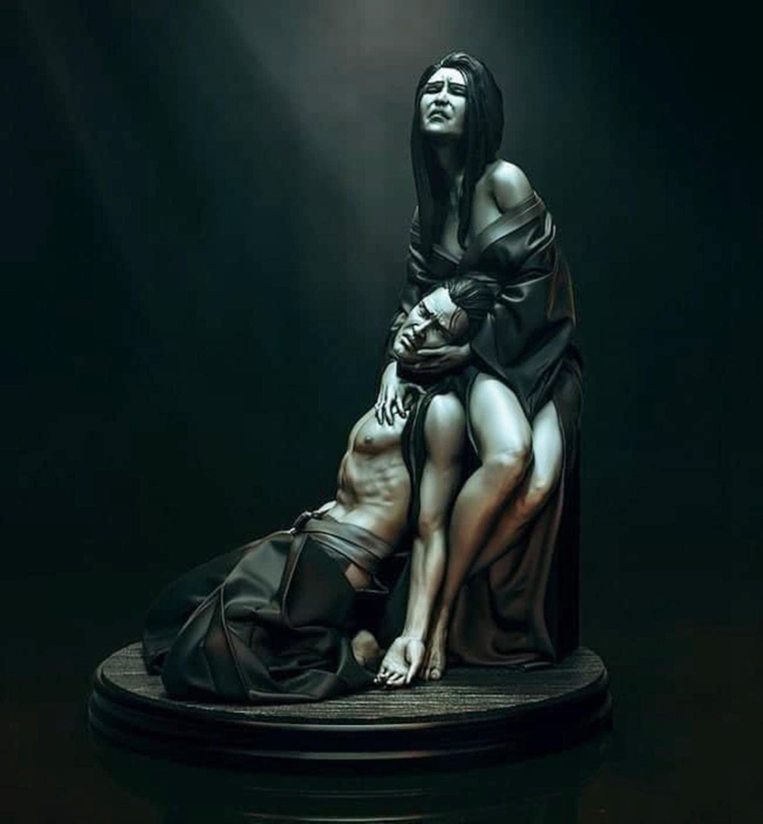 1/24 75mm & 1/18 100mm Resin Model Kit - Sadness Man Unassembled Unpainted Figure RA-499 for DIY Painting and Collecting | Tabletop Gaming & Display Decor