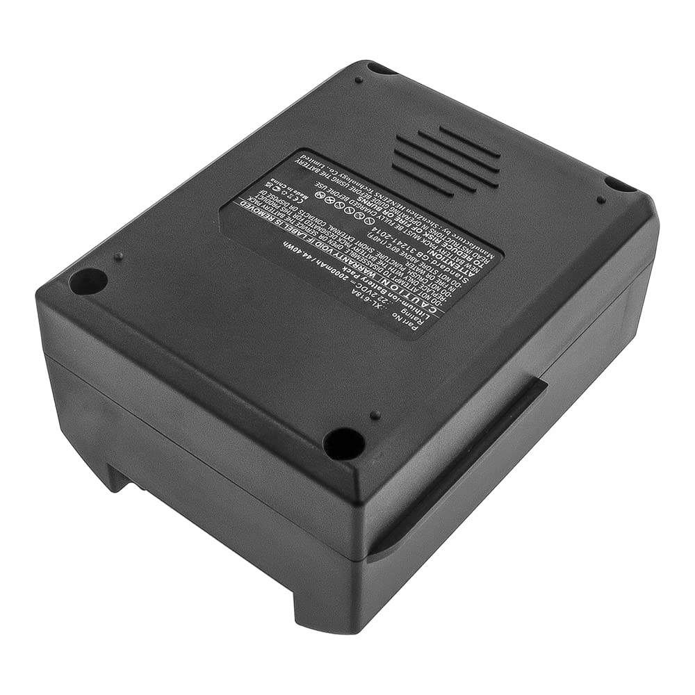 Synergy Digital Vacuum Cleaner Battery - 22.2V 2000mAh Li-ion Replacement Battery for Moosoo X6 Vacuum Cleaner | Ultra High Capacity | Perfect for Deep Cleaning Carpets, Hard Floors & Pet Hair Removal