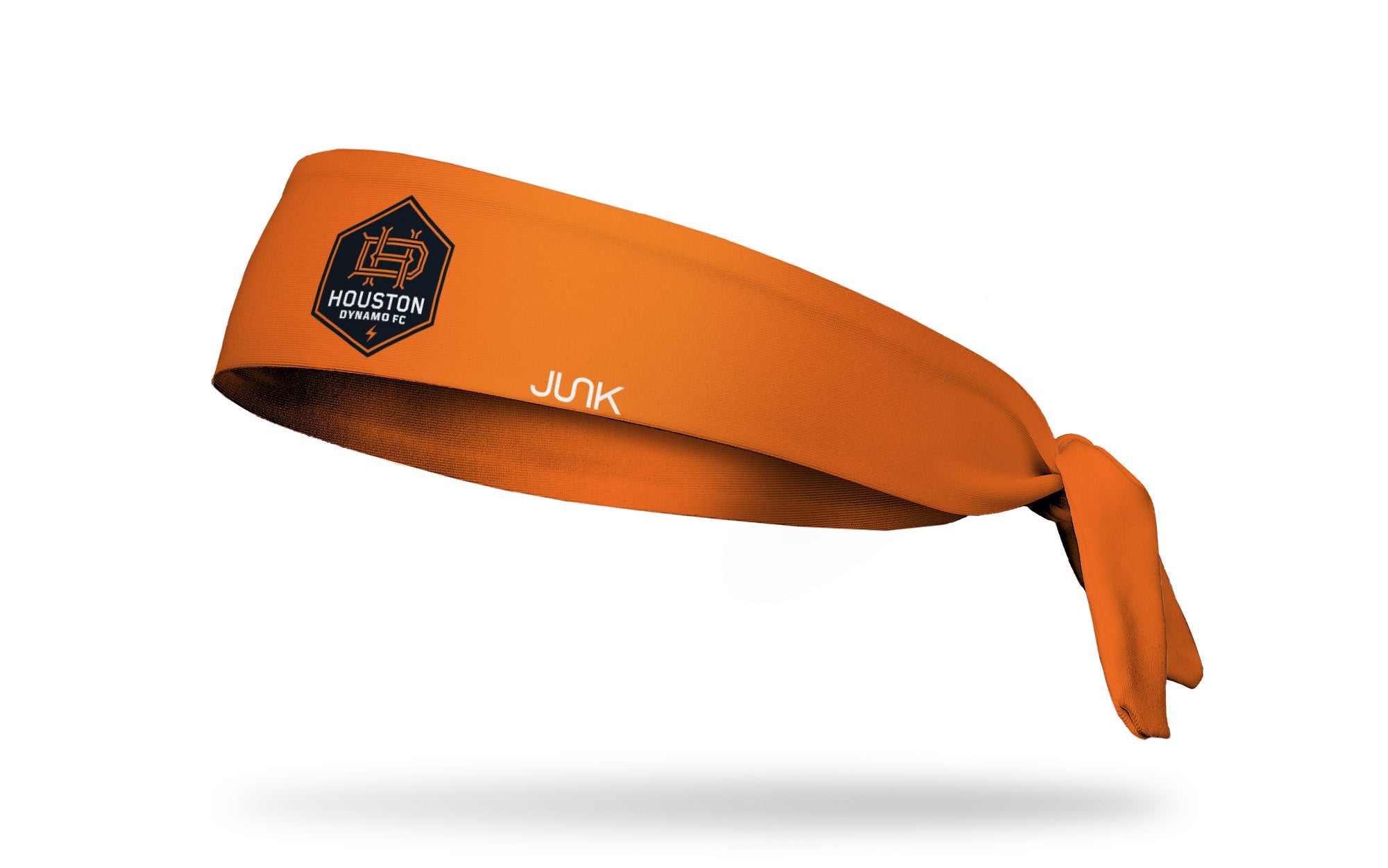 Houston Dynamo FC Logo Orange Flex Tie Headband - Adjustable Sweatband for Sports, Running, Workouts & Fan Gear - Unisex Design for Men & Women