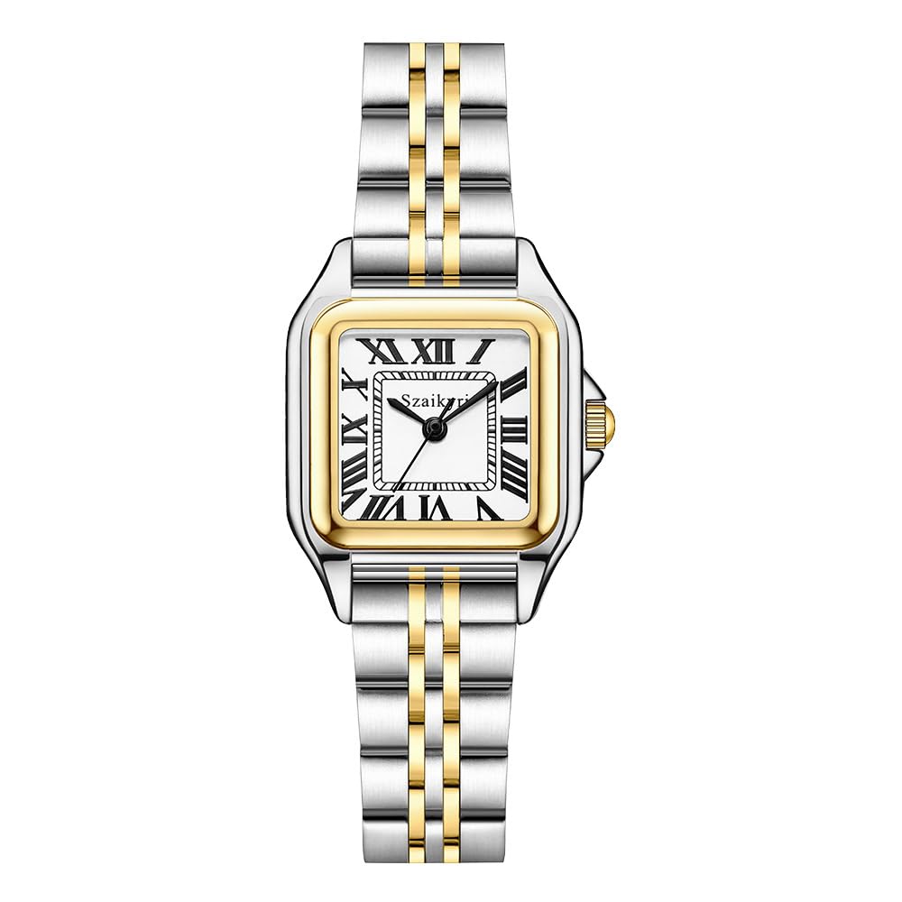 Elegant Women's Classic Square Watch with Roman Numerals - Stylish Casual & Dress Watch for Everyday Wear, Office, and Special Occasions