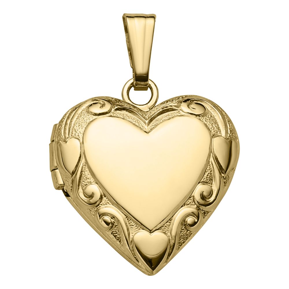 14K Gold Heart Locket Pendant Necklace for Women - 18 Inch Adjustable Chain - Perfect for Valentine's Day, Anniversary & Romantic Gifts