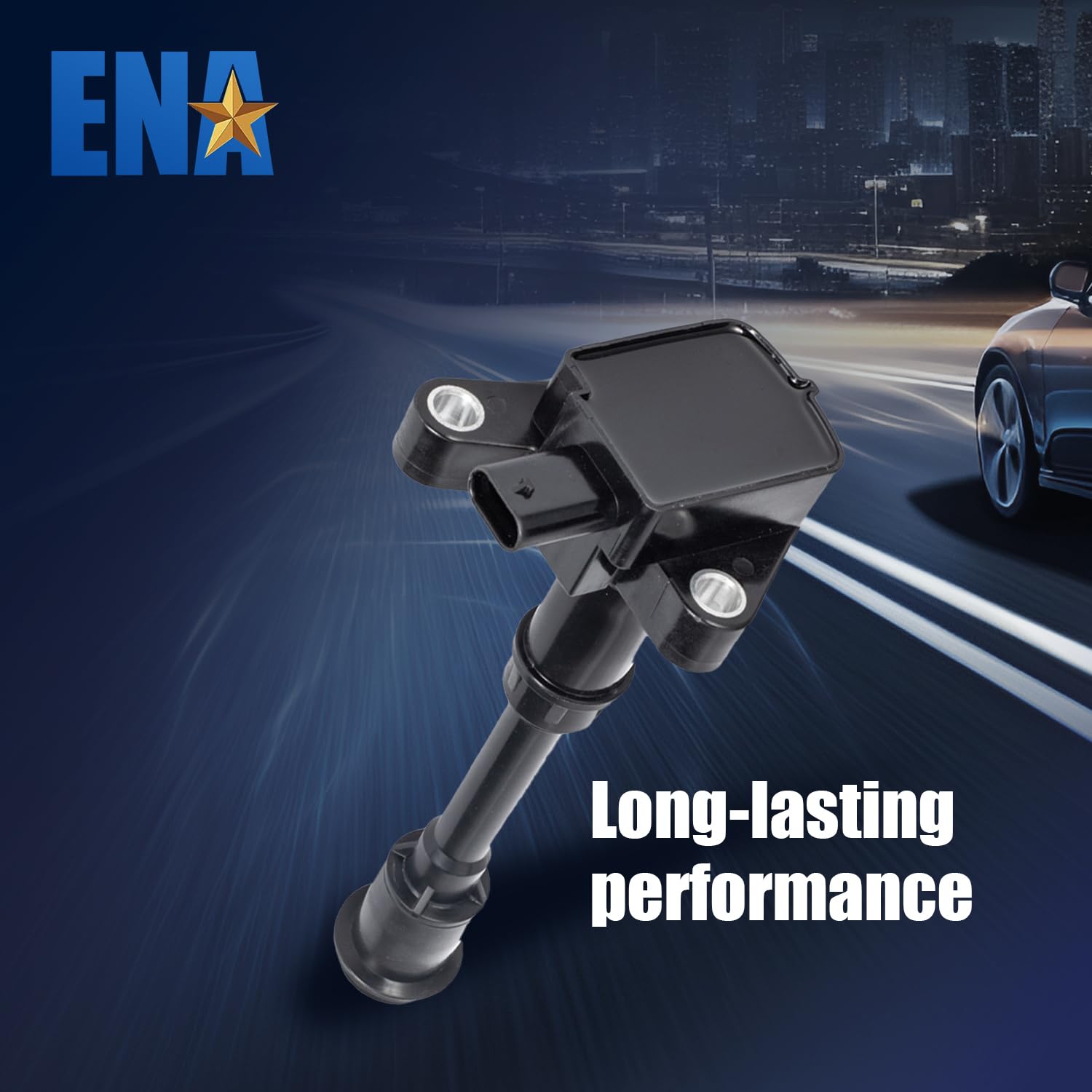 ENA Ignition Coil Pack Compatible with Ford 2013-2016 Escape, 2014-2019 Fiesta, 2013-2014 Fusion, 2014-2016 Transit Connect 1.6L - Replacement for UF674 1762724 1832313 26024066 BM5G-12A366-CA - Perfect for Engine Performance & Smooth Driving