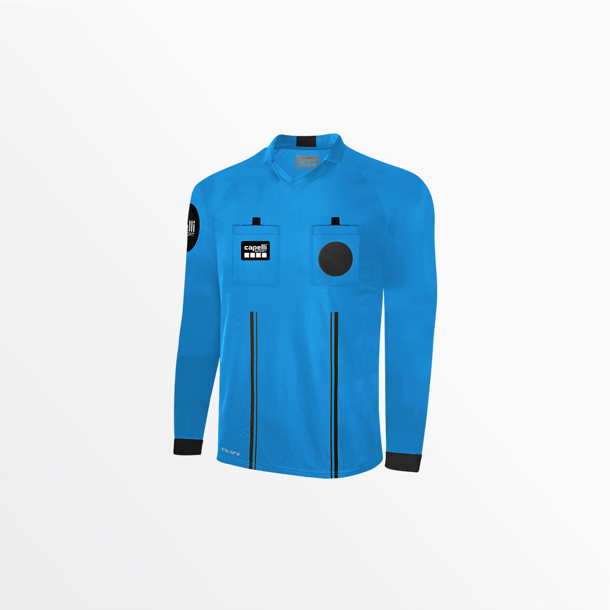 Official Referee Jersey for Men - V-Neck Long Sleeve Soccer Shirt - Perfect for Games, Training & Coaching Sessions