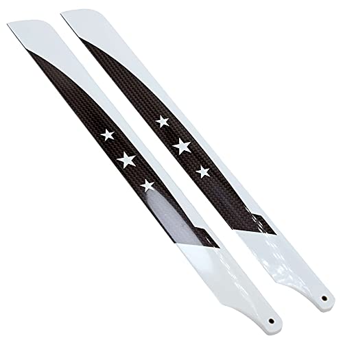 325mm Carbon Fiber Main Blades for 450 Size Electric RC Helicopter - Durable Upgrade Parts for Aerial Photography & 3D Flight Stunts