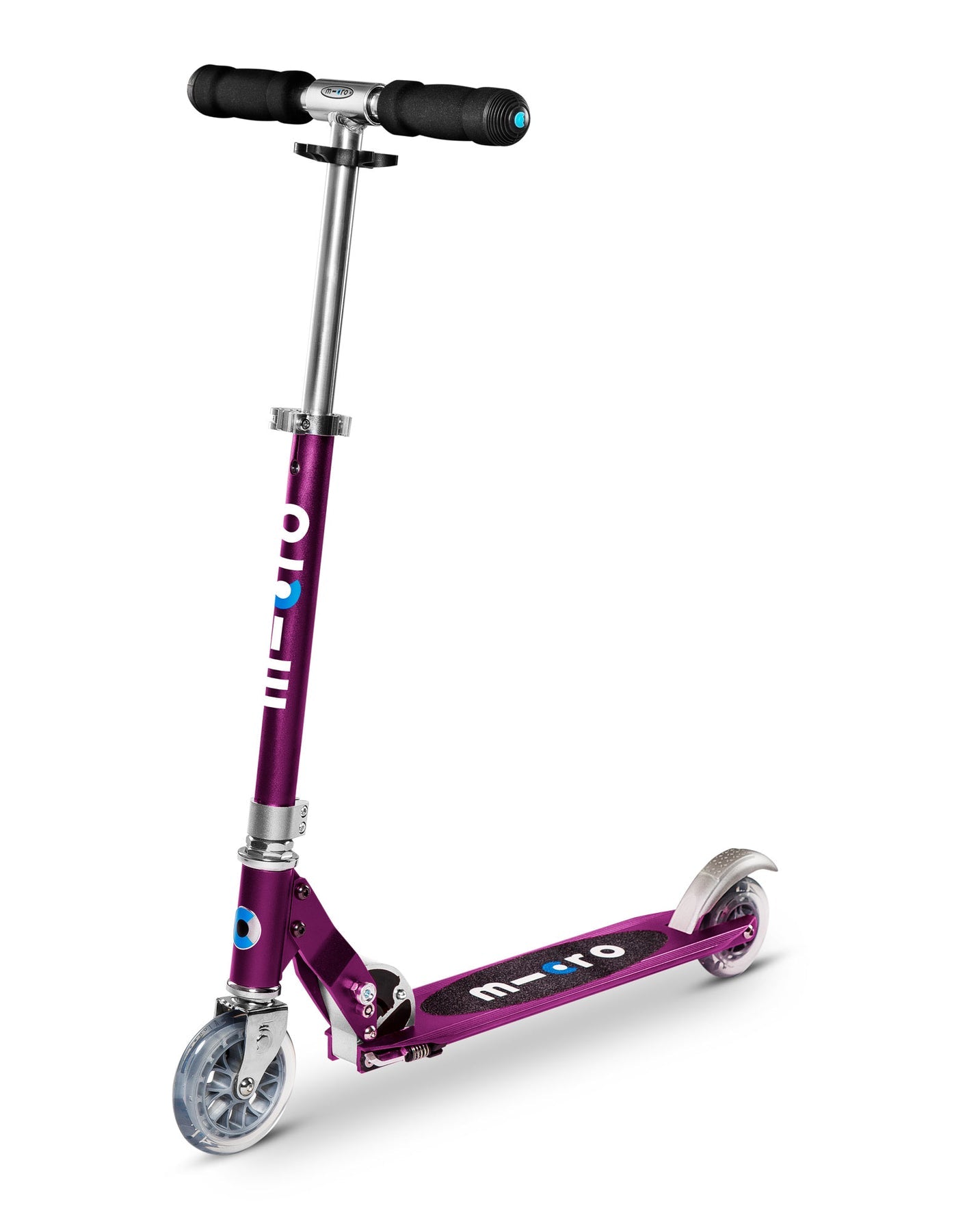 Micro Sprite Kids Scooter - Lightweight Aluminum Kick Scooter for Ages 5-12 | Foldable & Adjustable Height | Purple | Perfect for Commuting, School, Park Rides & Outdoor Fun