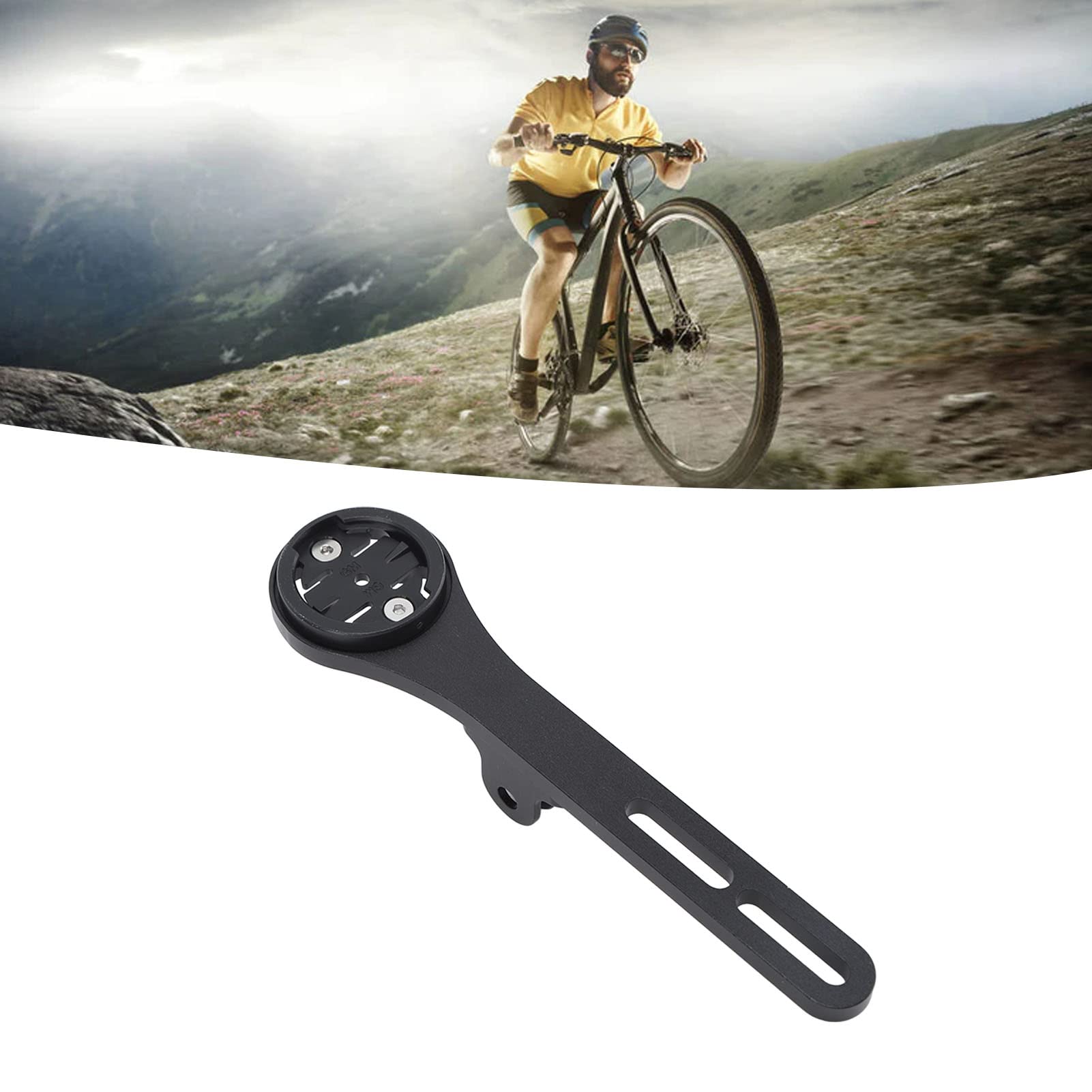 Premium Aluminum Alloy Bike Computer Holder - Universal Bicycle GPS Mount for Road Bikes, MTB & Commuter Cycling - Perfect for Training, Racing & Outdoor Adventures
