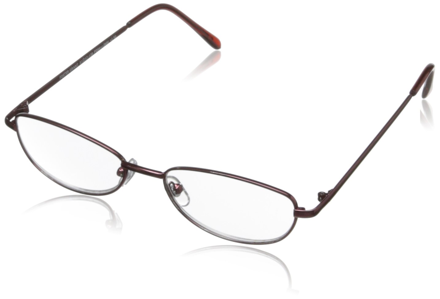 Foster Grant Men's Larsyn Oval Reading Glasses +1.00 to +4.00 Strength – Lightweight Metal Frame for Reading, Office & Computer Use