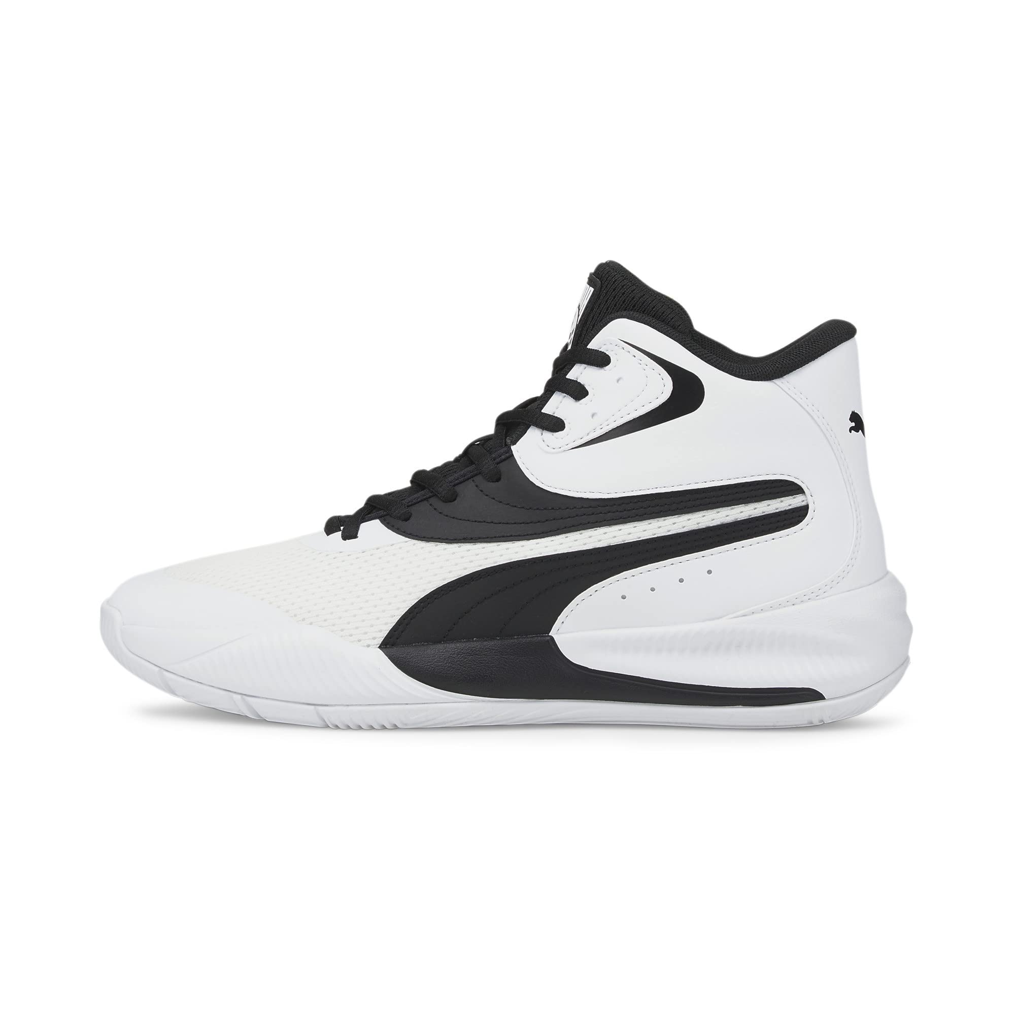 PUMA Men's Triple Mid Basketball Sneakers - High-Top Performance Shoes for Men, Breathable & Lightweight for Basketball, Running & Gym Workouts