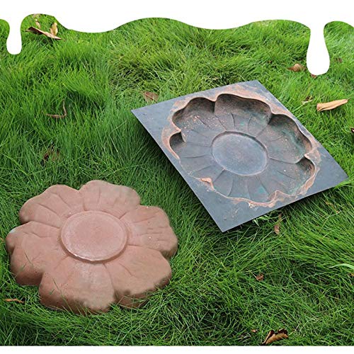 DIY Concrete Path Maker - Walk Maker Flower-Shaped Mold for Cement Paving, Stone & Landscape Floor Tile Pavement (Garden, Yard, Pathway, Patio, Driveway) - Perfect for Outdoor Decor & DIY Landscaping Projects