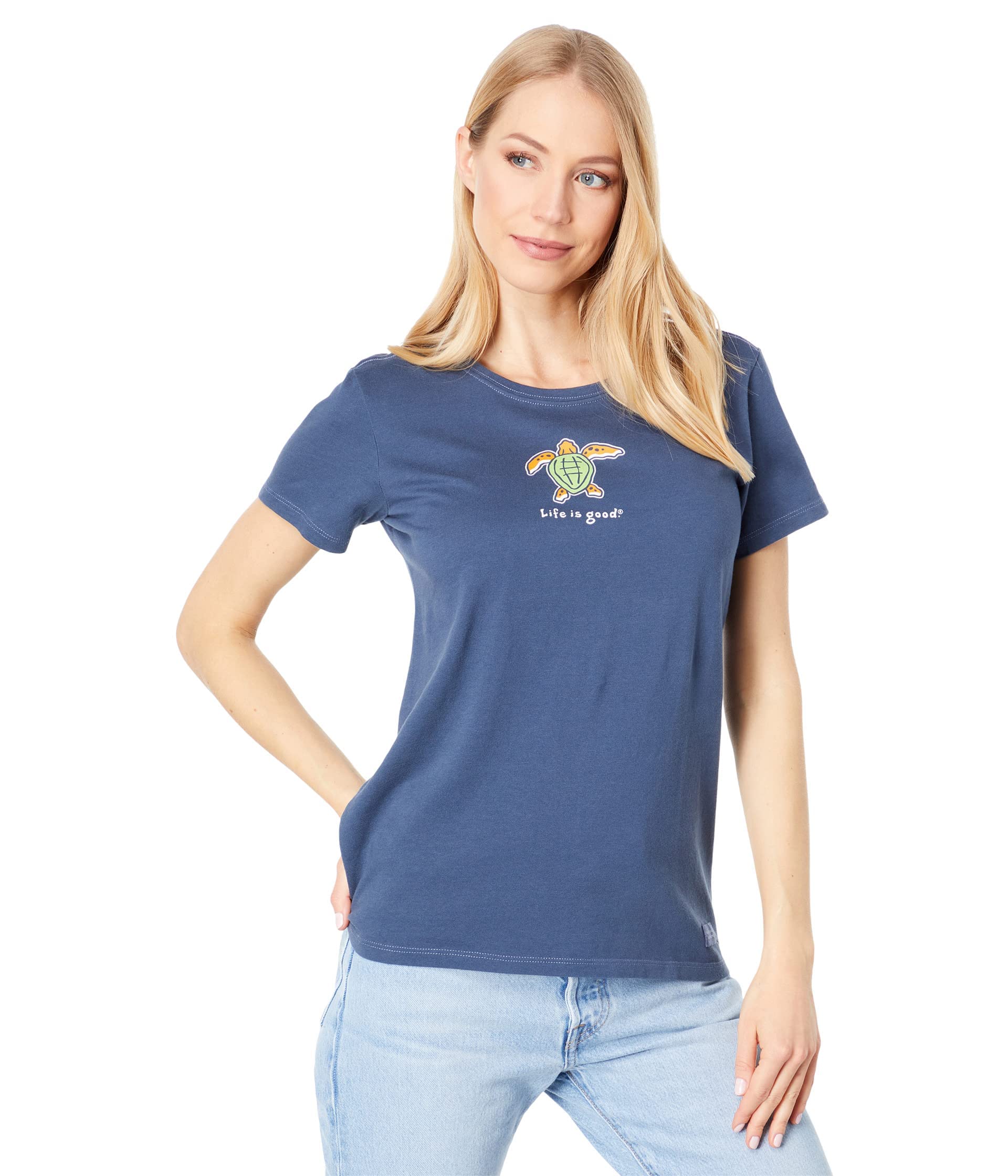 Life is Good Sea Turtle Crusher™ T-Shirt for Men & Women - Comfortable Casual Wear for Beach, Vacation & Everyday Outfits