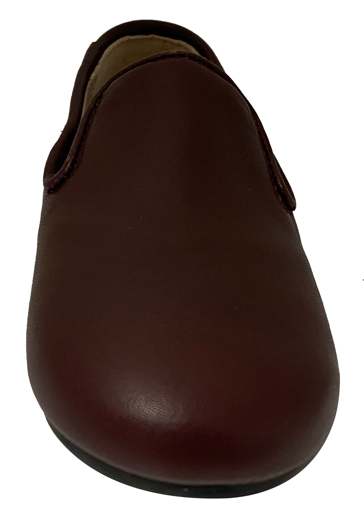 Manuela de Juan Kids' Smoking Loafers - Burgundy Leather Dress Shoes for Boys & Girls | Formal Occasions, School Events & Special Celebrations