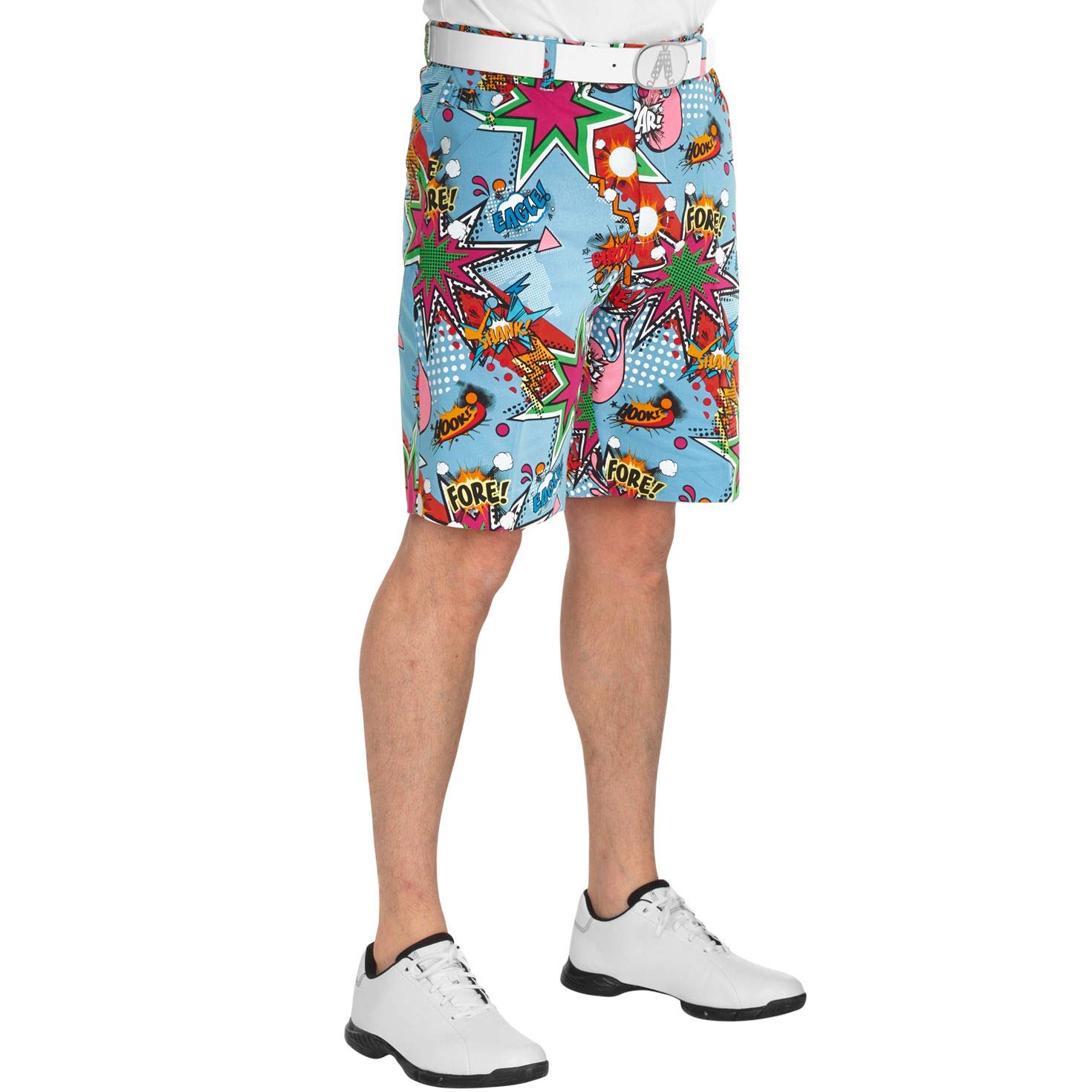 Royal & Awesome Men's Golf Shorts - Funny Printed Golf Shorts for Men - Comfortable & Stylish Crazy Golf Shorts - Perfect for Golfing, Casual Wear & Outdoor Activities