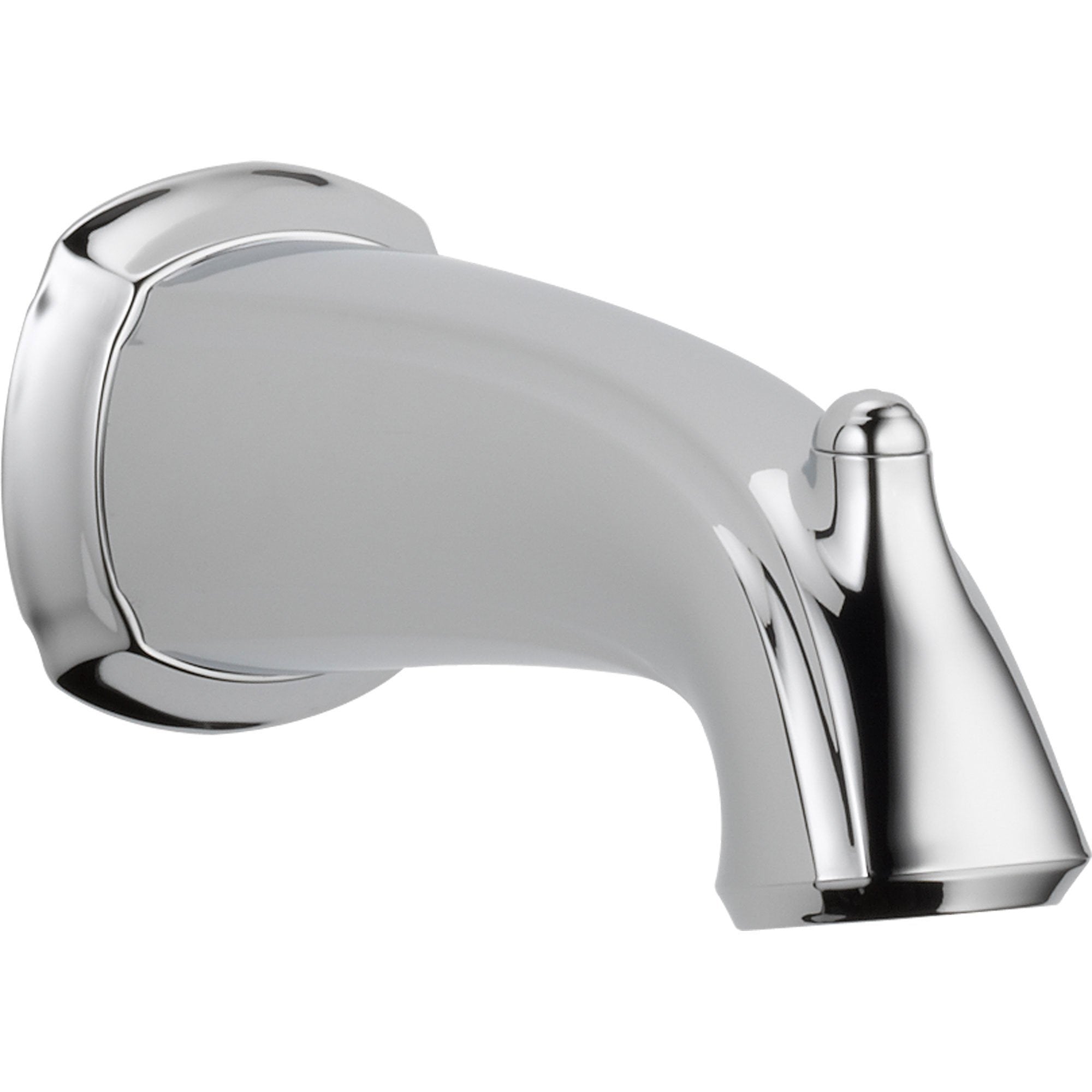 Delta Addison 7-1/2 Inch Chrome Non-Diverter Tub Spout 587564 - Perfect for Bathroom Faucet Replacement & Shower Installations