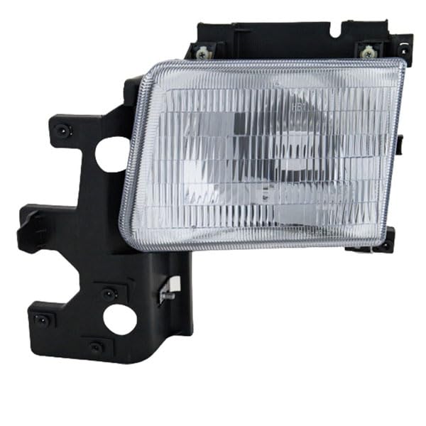 94-97 Dodge Ram Van Full Size Headlight Assembly - Left Driver Side with Bulb | Replacement Headlamp for Improved Night Visibility & Safety Driving