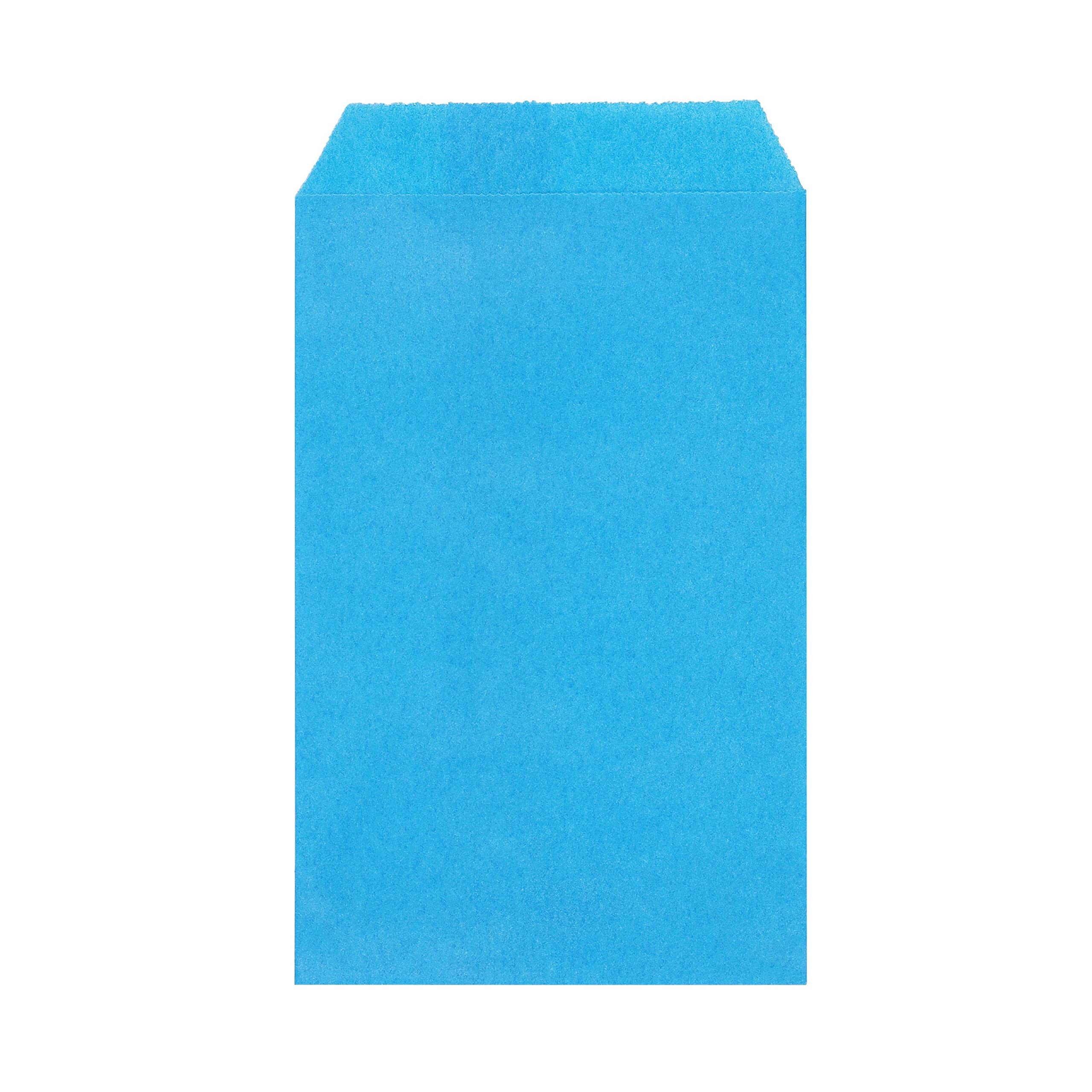 100-Pack Sky Blue Greaseproof Sandwich Bags 6x9 Inches - Perfect for Party Favors, Cookies, Candy, Snacks, Doughnuts, Crafts & Gifts | Ideal for Birthday, Christmas, Picnics & School Lunches | Quotidian