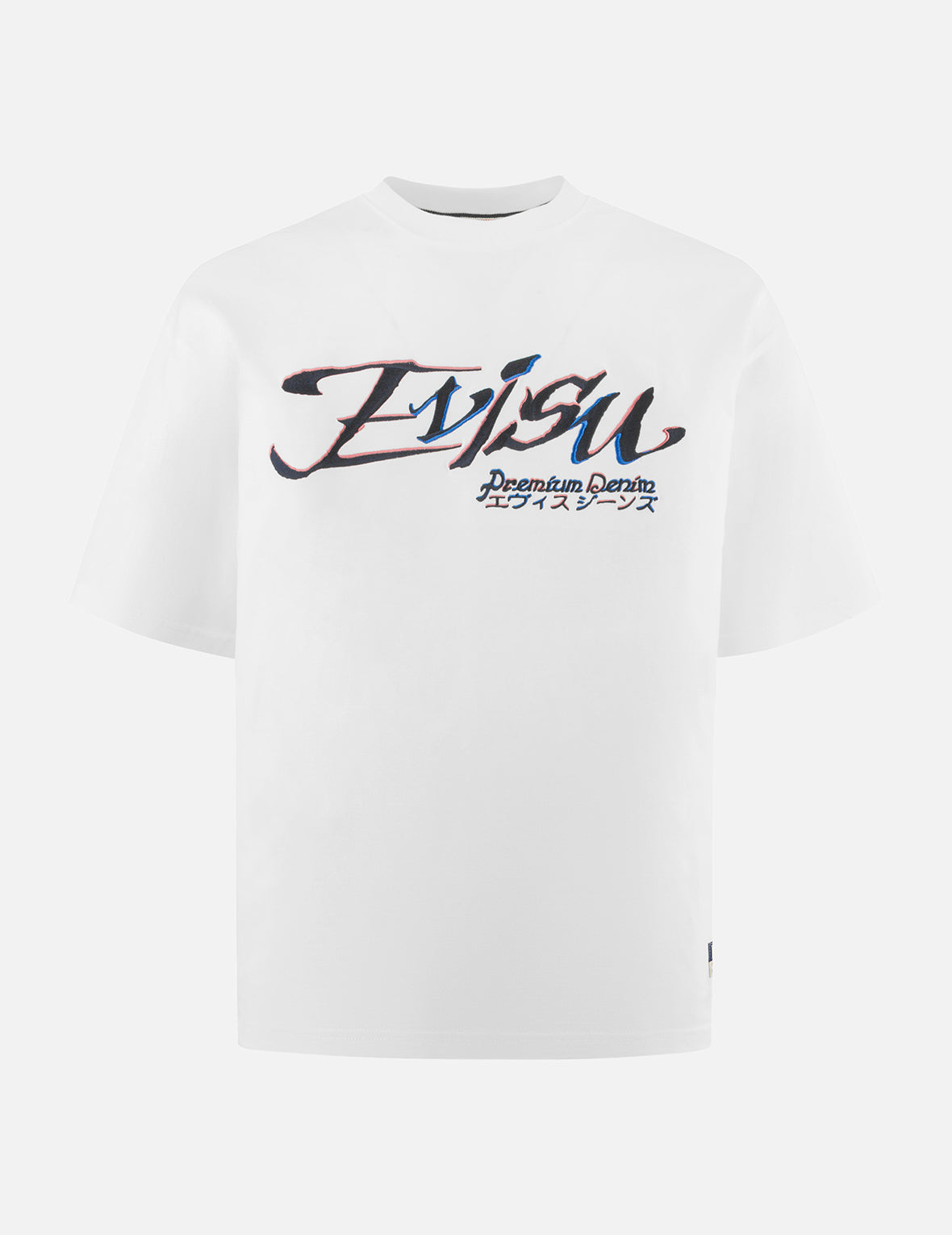 Premium Logo & Kamon Embroidered Loose Fit T-Shirt for Men - Comfortable Casual Wear for Everyday Outfits and Street Style
