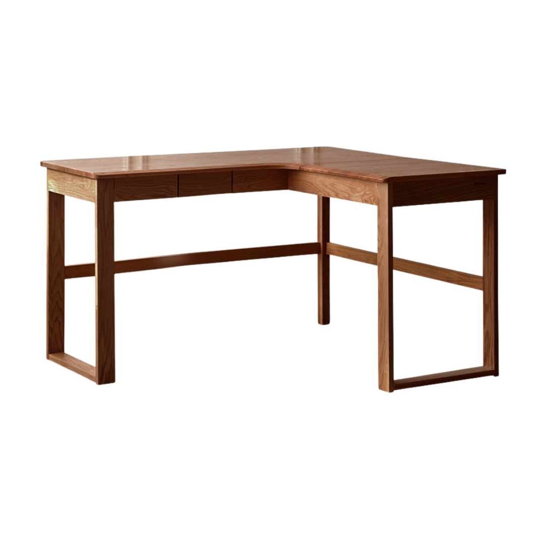 55.1x47.2x29.5 inch / 140x120x75 сm / walnut color / Oak right corner desk