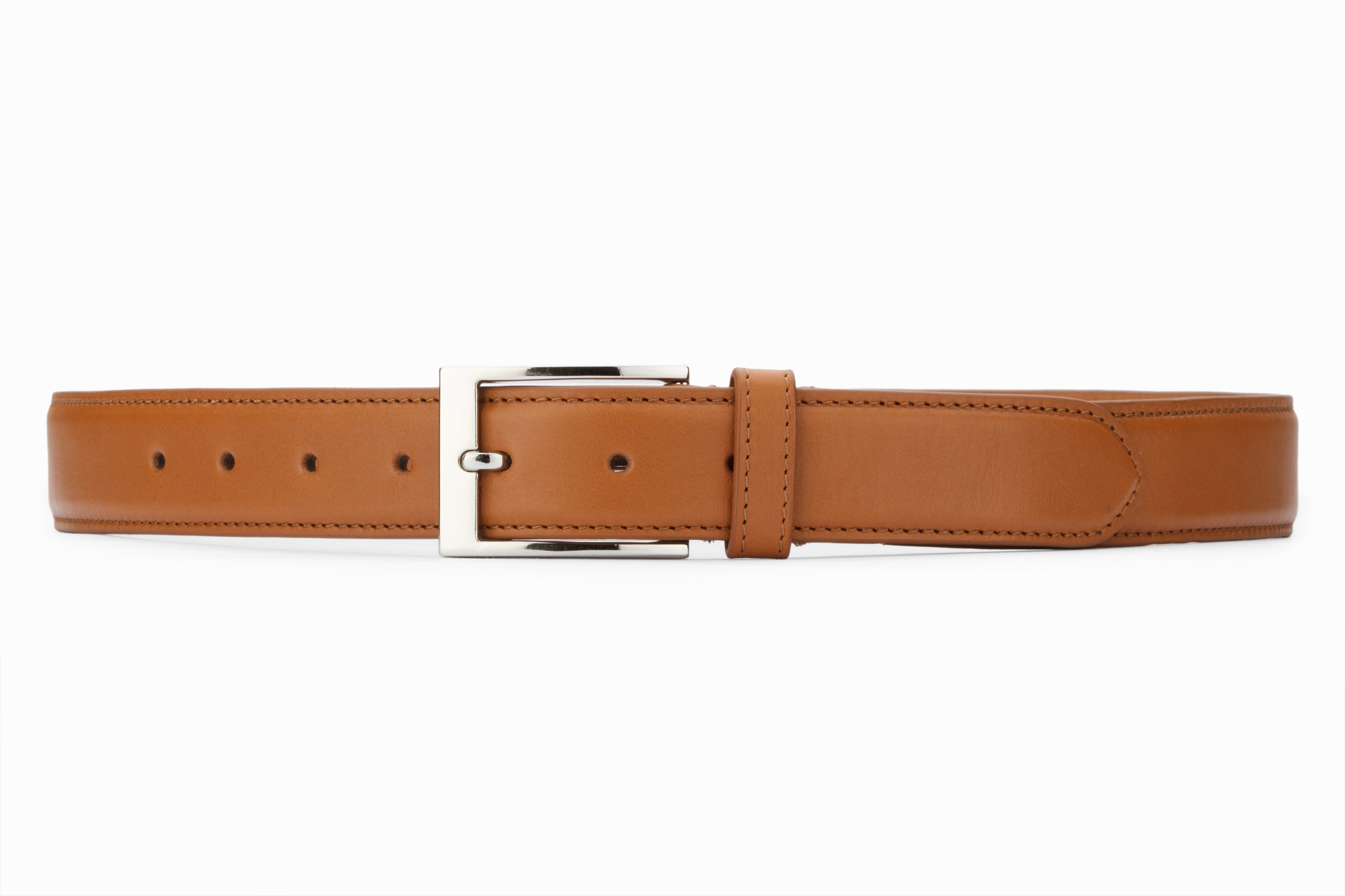 Premium Flat Leather Belt in Tan - Stylish & Durable for Men & Women | Perfect for Casual, Office & Formal Outfits