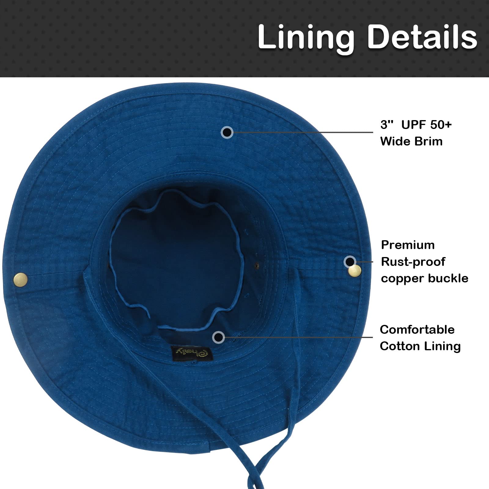 UV Protection Bucket Hat with Wide Brim - Lightweight Sun Hat for Men & Women, Perfect for Fishing, Hiking, Safari and Outdoor Activities