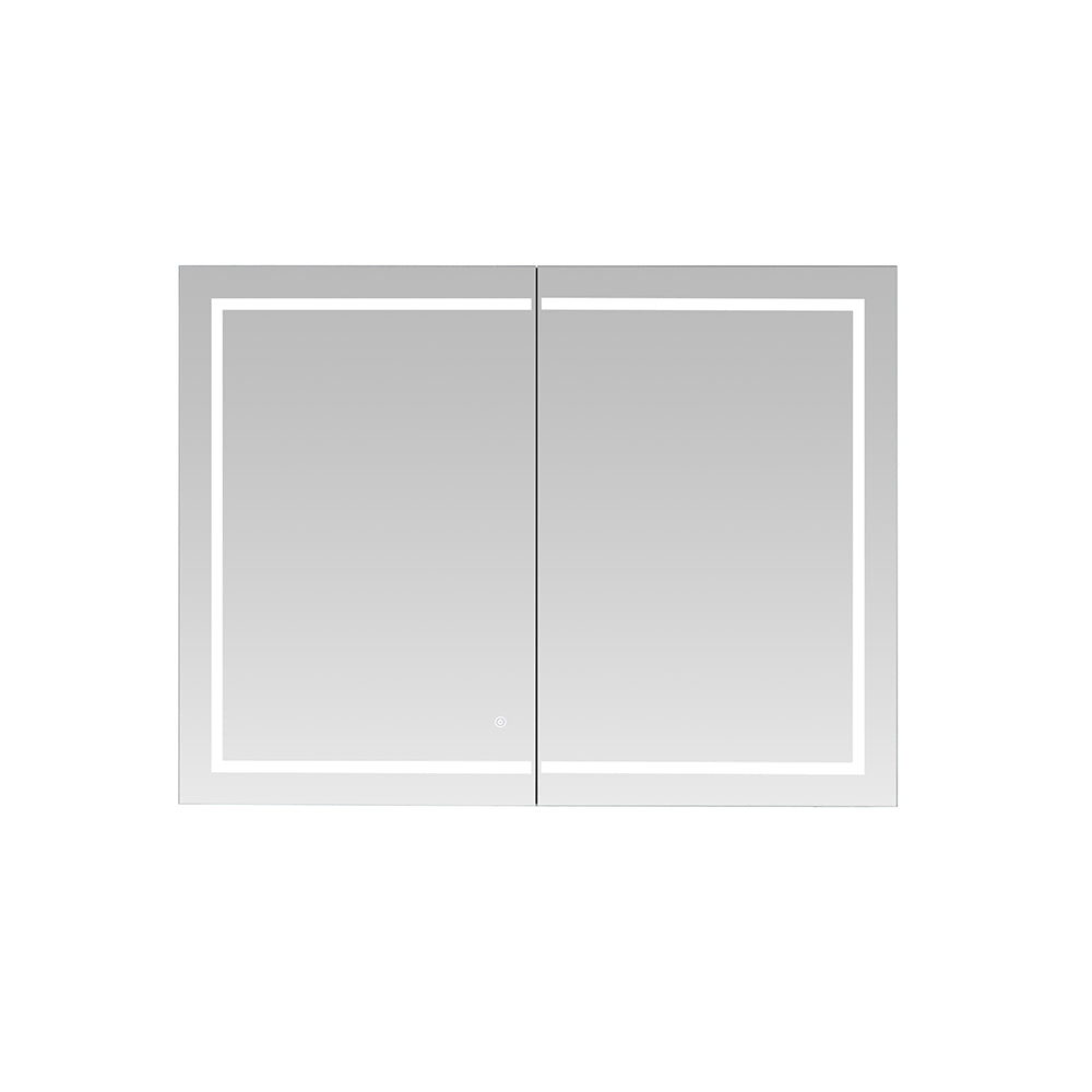 Aquadom Royale Plus 48x30 Inch LED Lighted Bathroom Medicine Cabinet - Modern Mirror with Storage for Shaving, Makeup & Essentials