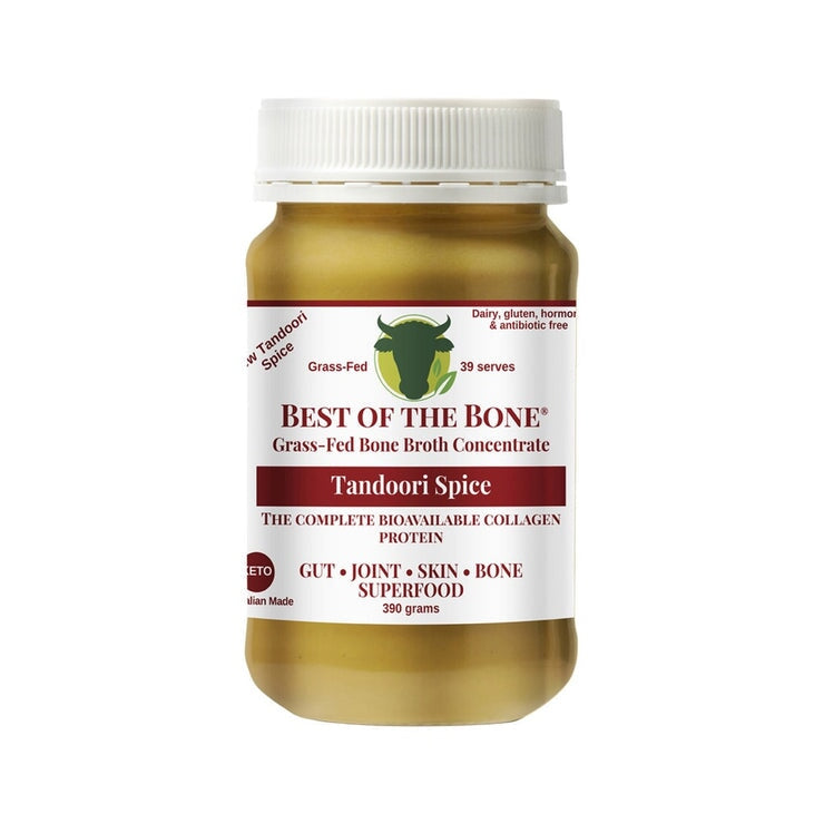 Best Tandoori Spice Bone Broth Concentrate - High Protein, Keto & Paleo Friendly - Perfect for Soups, Stews & Healthy Cooking