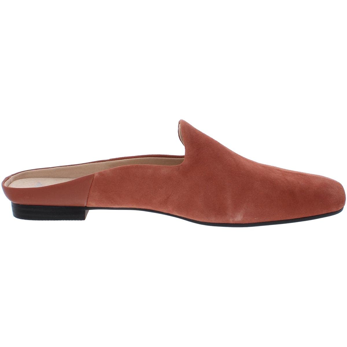 Dr. Scholl's Women's Suede Square Toe Mules - Comfortable Slip-On Shoes in Orange, Size 10 Medium (B,M) | Perfect for Casual Wear, Office & Home Comfort