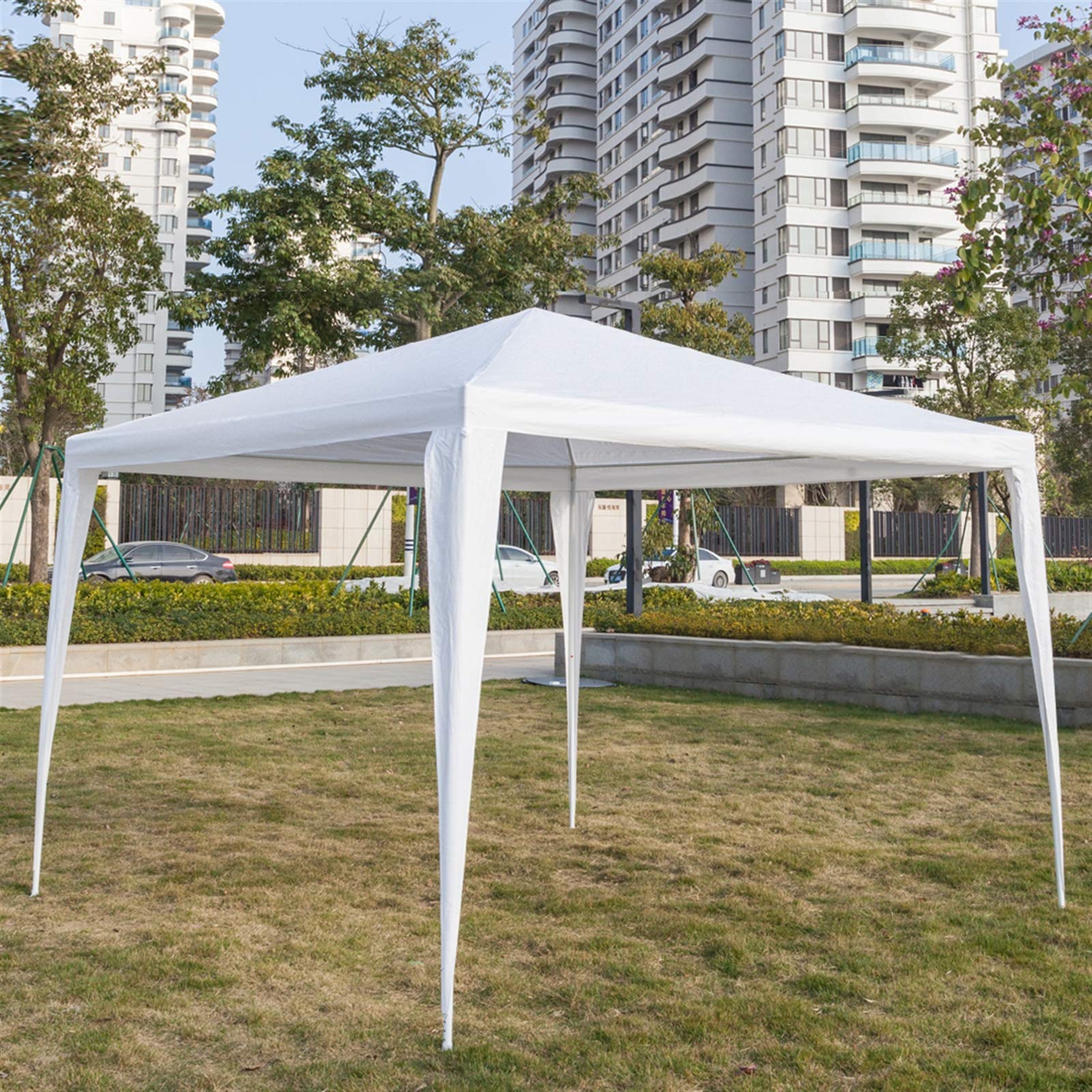 10' x 10' Waterproof Outdoor Party Tent - Heavy Duty Canopy Gazebo for Weddings, Camping, Beach BBQ & Backyard Events - Sun Shelter & Rain Protection for Patio, Garden & Outdoor Gatherings