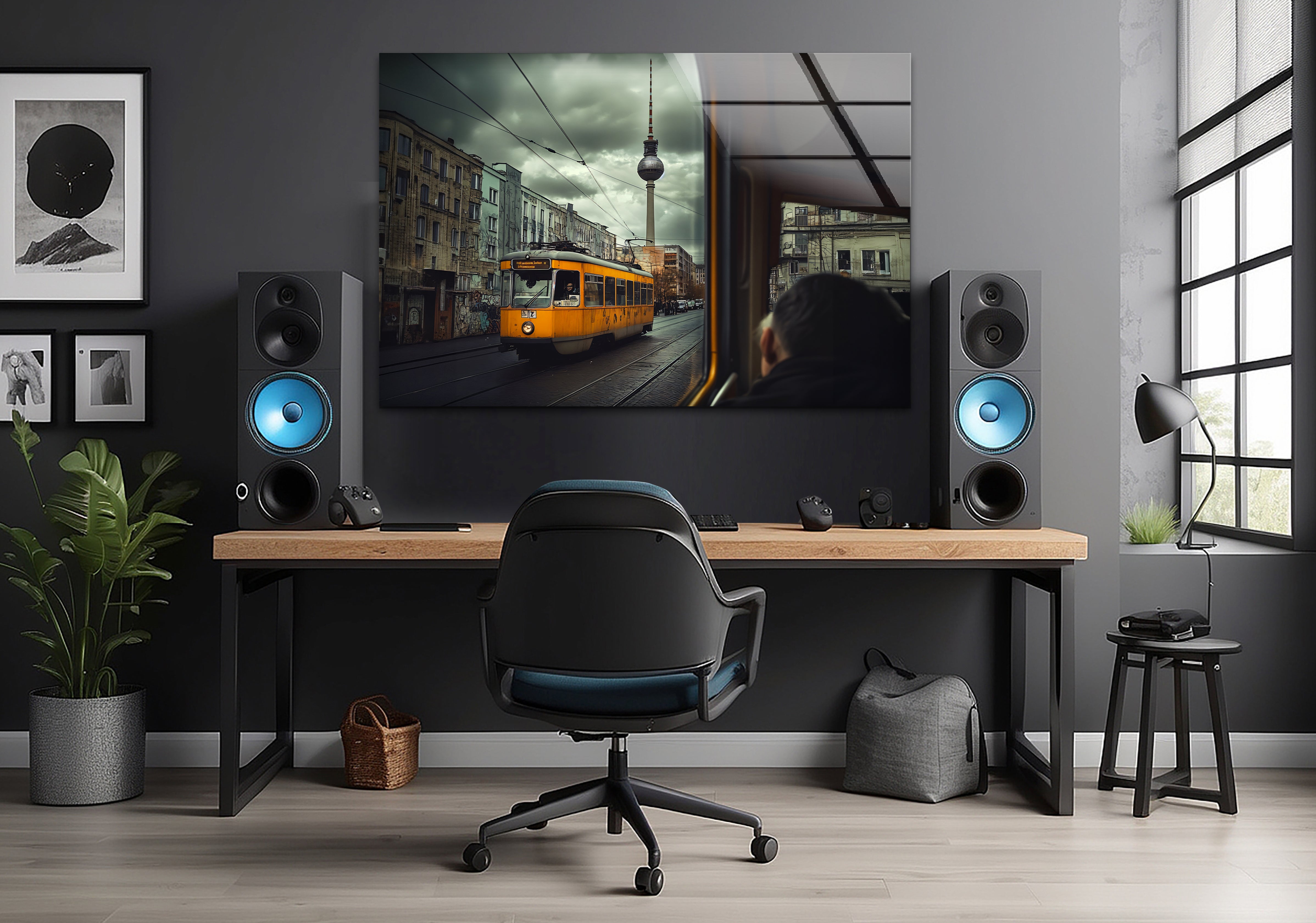 Berlin City Skyline Glass Wall Art - Modern Home Decor for Living Room, Office & Gift Ideas