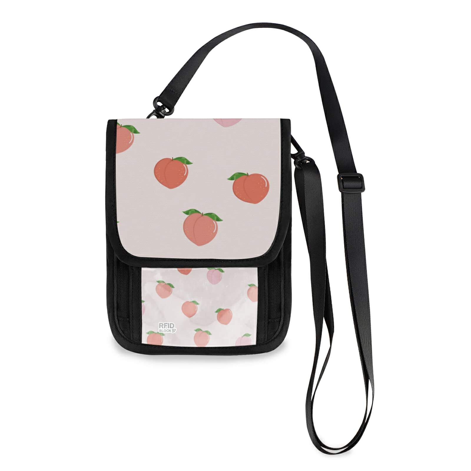 Pink Peach Crossbody Phone Bag for Women - Travel & Daily Use