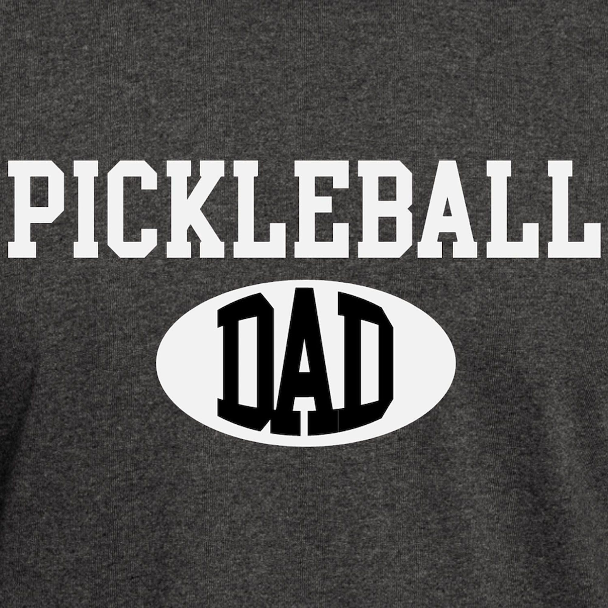 Pickleball Dad Dark T-Shirt for Men - 100% Cotton Classic Graphic Tee | Perfect for Pickleball Games, Father's Day Gifts & Casual Wear