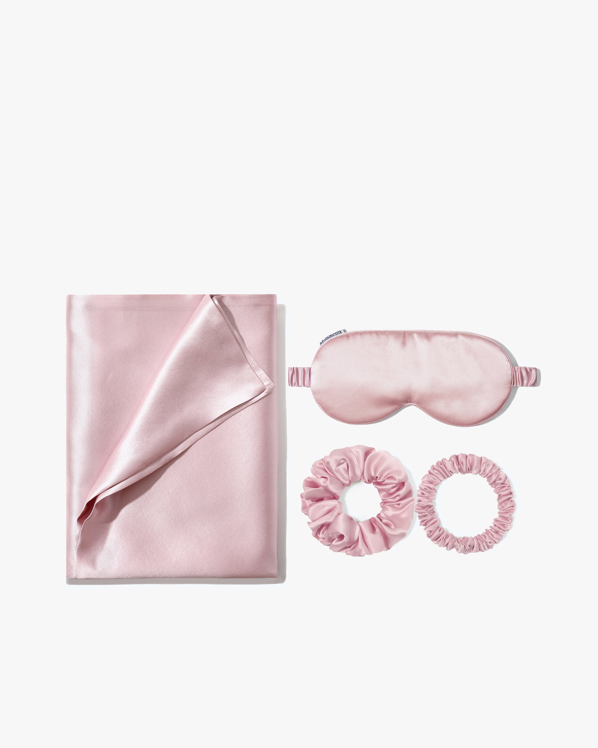 Luxury Pure Silk Beauty Set for Skincare & Haircare - Anti-Aging Silk Pillowcase & Sleep Mask Gift Set for Women (Perfect for Spa Nights & Travel)