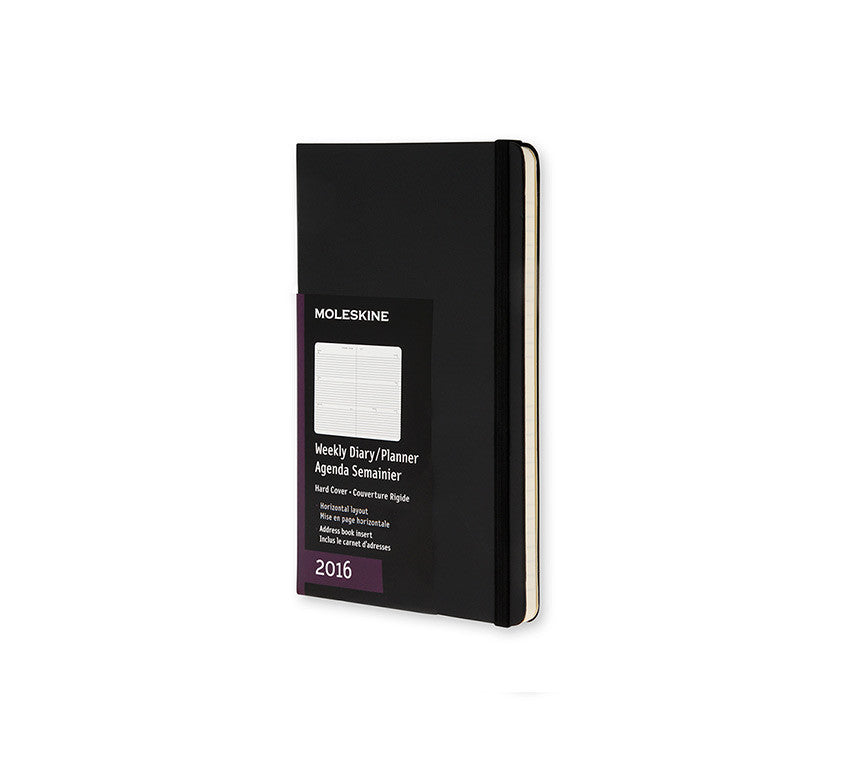 Moleskine 12-Month Horizontal Weekly Planner - Hard Cover Notebook for Work, School & Daily Organization | Perfect for Professionals & Students