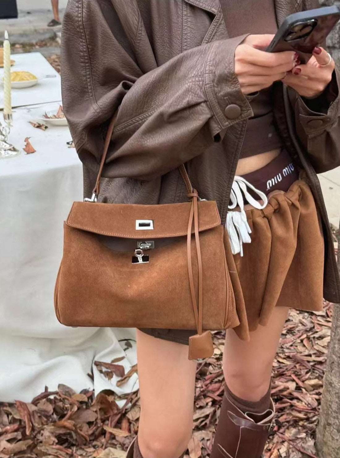 Premium Genuine Leather Work Bag for Women & Men - Stylish & Durable Laptop Briefcase for Office, Business Travel & Commuting