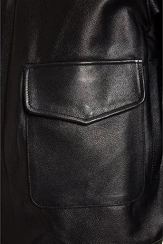 Men's Big & Tall Genuine Leather Flight Jacket - Aviator Bomber Coat for Winter, Outdoor & Casual Wear