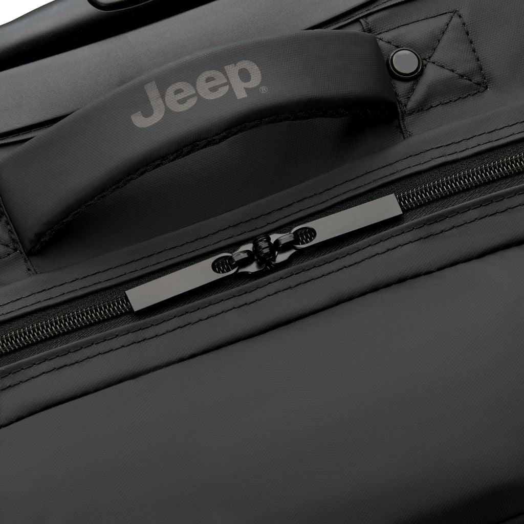 Jeep 2 Wheel 29-Inch Rolling Duffle Bag - Black Travel Luggage for Men & Women, Perfect for Gym, Camping, and Weekend Getaways