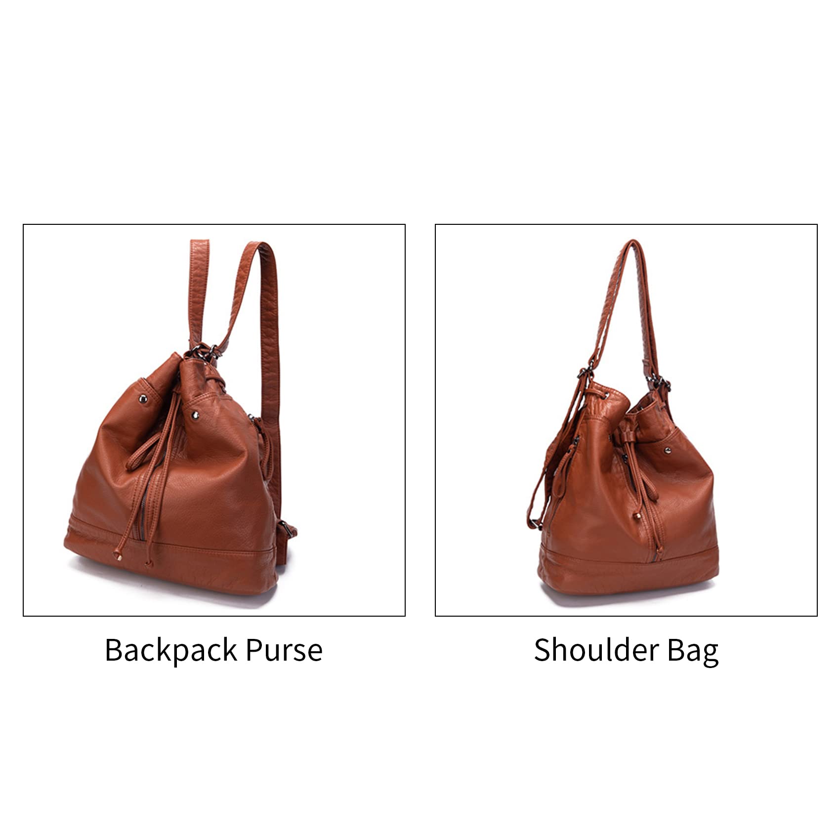 NOTAG Women's PU Leather Hobo Shoulder Bag - Large Crossbody Handbag Purse for Work, Travel & Everyday Use