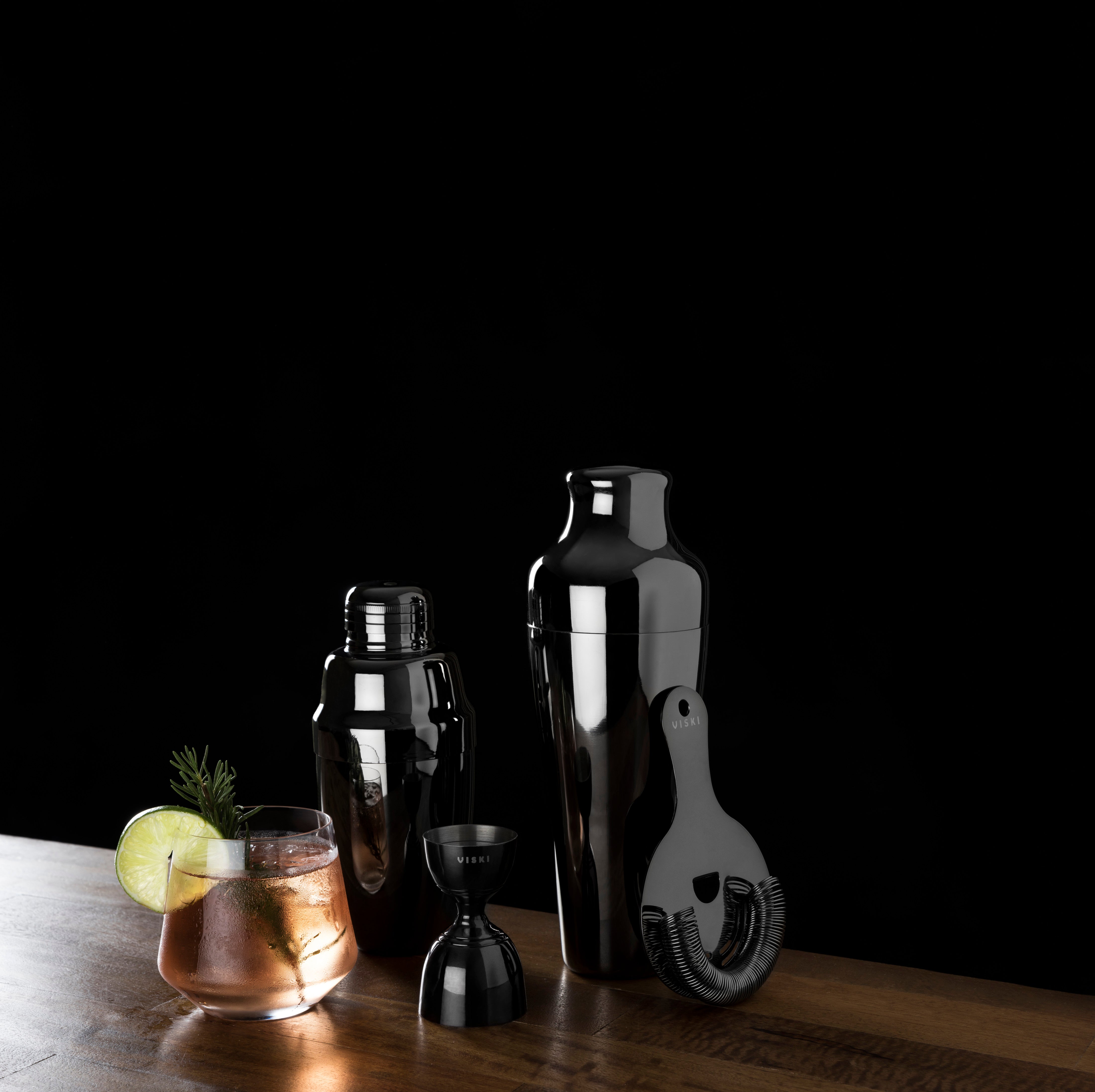 Premium Warren Heavyweight Cocktail Shaker Set - Professional Bar Mixing Tools for Home & Cocktail Parties - Perfect for Margaritas, Martinis & Mojitos