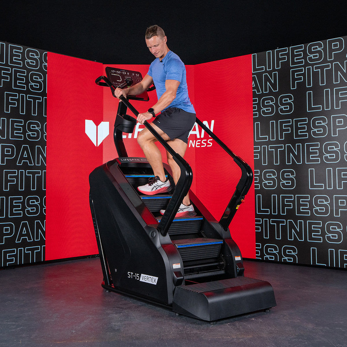 ST 15 Vertex 4 Level Commercial Stair Climber - Heavy Duty Gym Equipment for Cardio & Strength Training - Perfect for Home Gyms, Fitness Centers & Rehabilitation